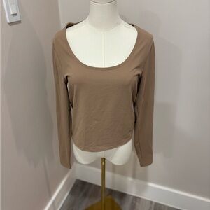 Abercrombie & Fitch Brown Long Sleeve‎ Top